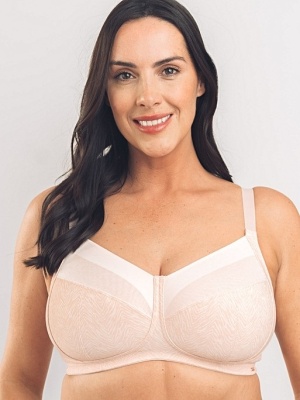 Royce Rosa Non-Wired Fuller Cup Comfort  Bra - Blush