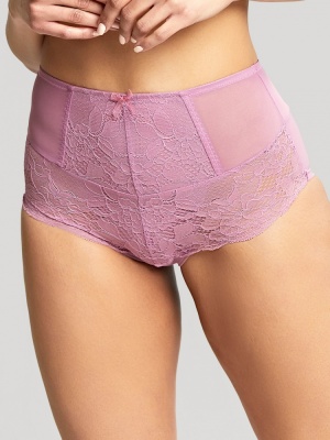 Panache Imogen High Waist Brief - Mauve Pink