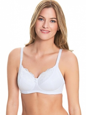 Royce Olivia Non-Wired Support Bra (Bilateral Pockets) - White