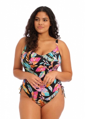 Elomi Tropical Falls  Non Wired Swimsuit - Black
