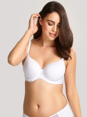 Panache Cari Moulded Spacer T-shirt Bra - White