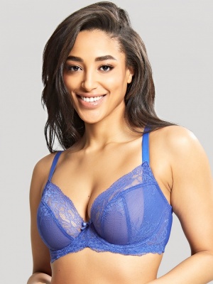 Panache Ana Plunge Bra - Blue Jewel