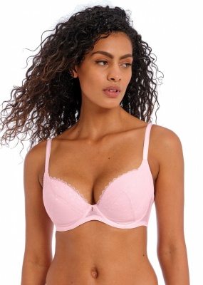 Freya Signature Padded Plunge Bra - Barely Pink