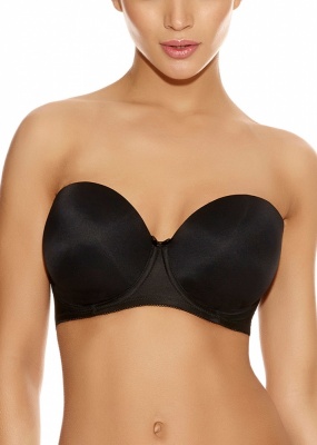 Freya Deco Moulded Strapless Bra - Black