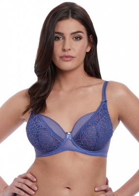 Freya Soiree Lace High Apex Bra -Denim - 34GG