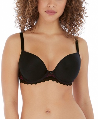 Freya Festival Vibe  Moulded Plunge Bra - Black