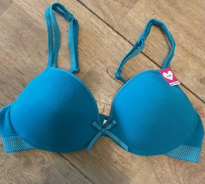 Boobs & Bloomers Non Wired First Bra - Aqua - 34A