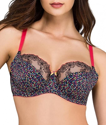 Cleo Izzy Underwired Balcony Bra - Star Print