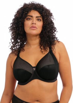 Elomi Kintai Underwired Banded Bra - Black