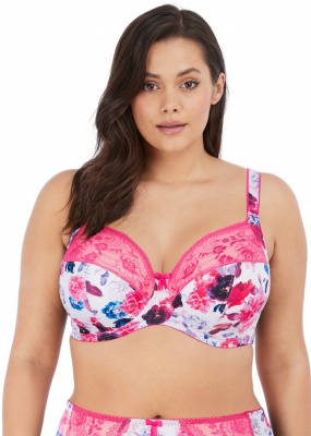 Elomi Morgan Underwired Banded Bra - Pink Floral