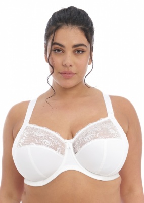 Elomi Morgan Underwired Banded Bra - Plain White