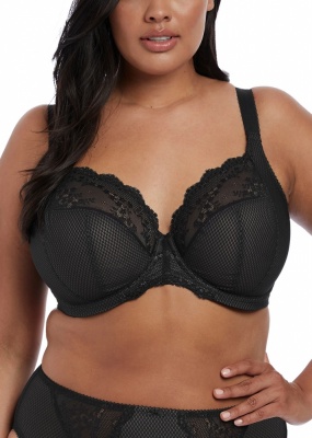 Elomi Charley Underwired Plunge Stretch Bra - Black