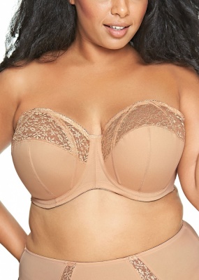 Goddess Adelaide Underwired Strapless Bra - Sand