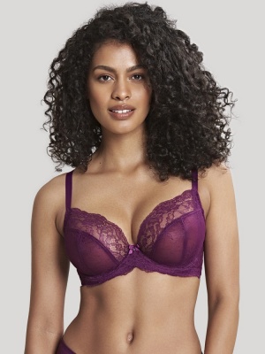 Panache Ana Plunge Bra - Damson