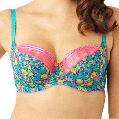 Cleo Nyla Underwired Balcony Bra - Floral Print