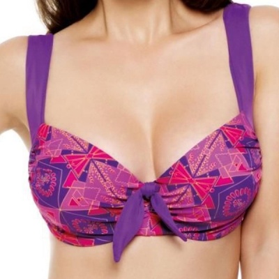 Panache Savannah Moulded Bikini Top - Gypsy Print - Size 30G