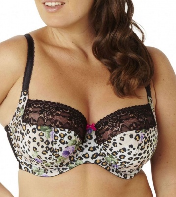 Sculptress Chi Chi Full Cup Bra - Animal Print - 42E