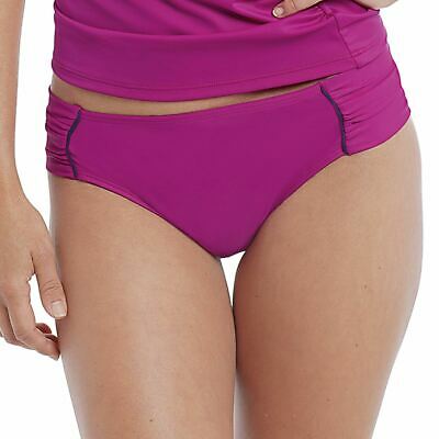 Panache Veronica Gathered Bikini Brief - Magenta