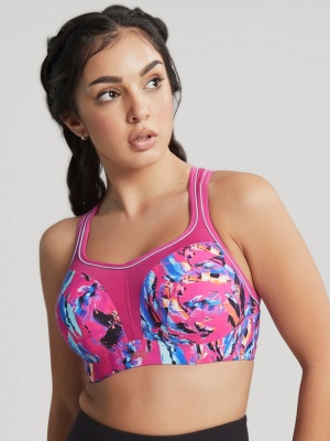 Panache Sport Underwired Sports Bra - Abstract Orchid