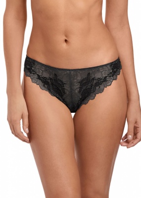 Wacoal Lace Perfection Tanga - Charcoal