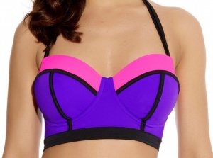 Freya Bondi Longline Bandeau Bikini Top - Vibe - 34E