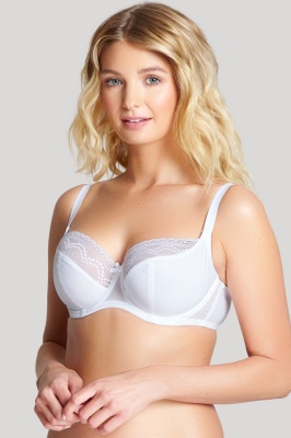 Cleo Hettie Underwired Balcony Bra - White