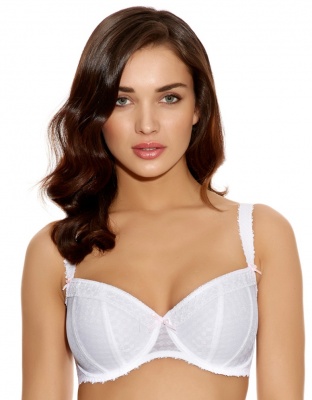 Freya Rapture Underwired Padded Half Cup Bra - White