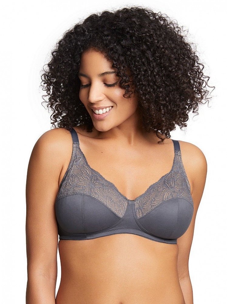 Royce Joely NonWired Support Bra Grey Available at The Fitting Room