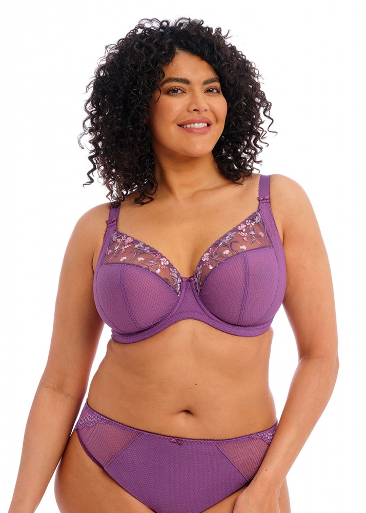 Elomi Charley Underwired Plunge Bra - Pansy Available at The