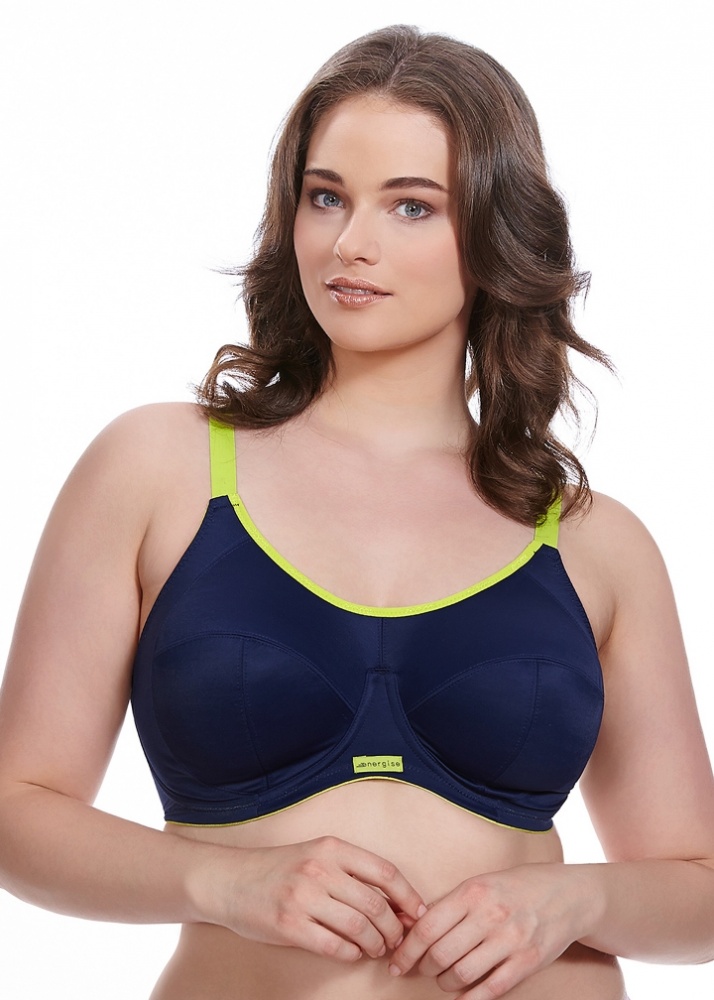 Elomi Energise Underwired Sports Bra Navy Available at The Fitting Room