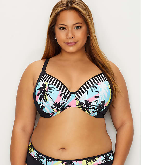 Magnetic Black Plunge Bikini Top from Elomi