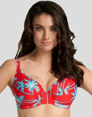 Freya South Pacific Plunge Bikini Top - Red - 38H