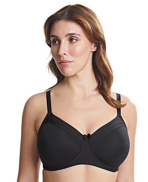 Royce Maisie Non Wired T-Shirt Bra (With Lined Pockets) - Black